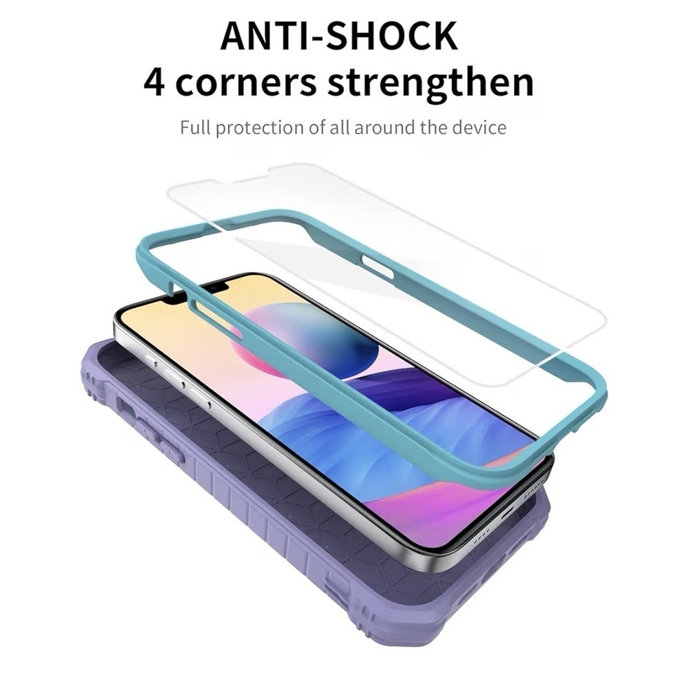 iPhone 13pro MaxDUOPAL Rugged Shockproof Kickstand Back Case + Screen Protector - Picture 2 of 4